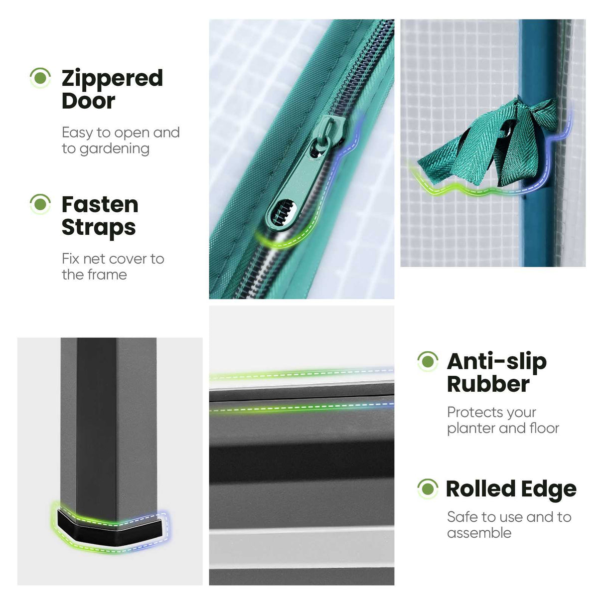 KING BIRD 47"×24"×56" Elevated Raised Garden Bed