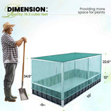 KING BIRD 68"x36"x35" Raised Garden Bed with Netting