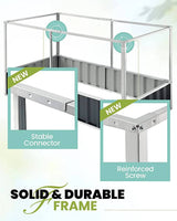 KING BIRD 68"x36"x35" Raised Garden Bed with Netting