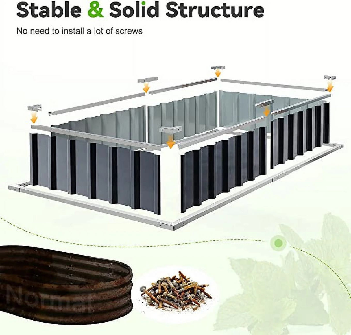 KING BIRD 68"x36"x35" Raised Garden Bed with Netting