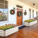 KING BIRD 6x2x1ft Raised Garden Bed with Bottom Closed Beige