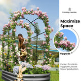 KING BIRD 6x3x1ft Raised Garden Bed with Arched Trellis