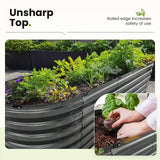 KING BIRD Screwless Raised Garden Bed 8x3x2ft unsharp top#size_8x3x2ft
