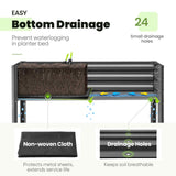 KING BIRD 47"×24"×56" Elevated Raised Garden Bed