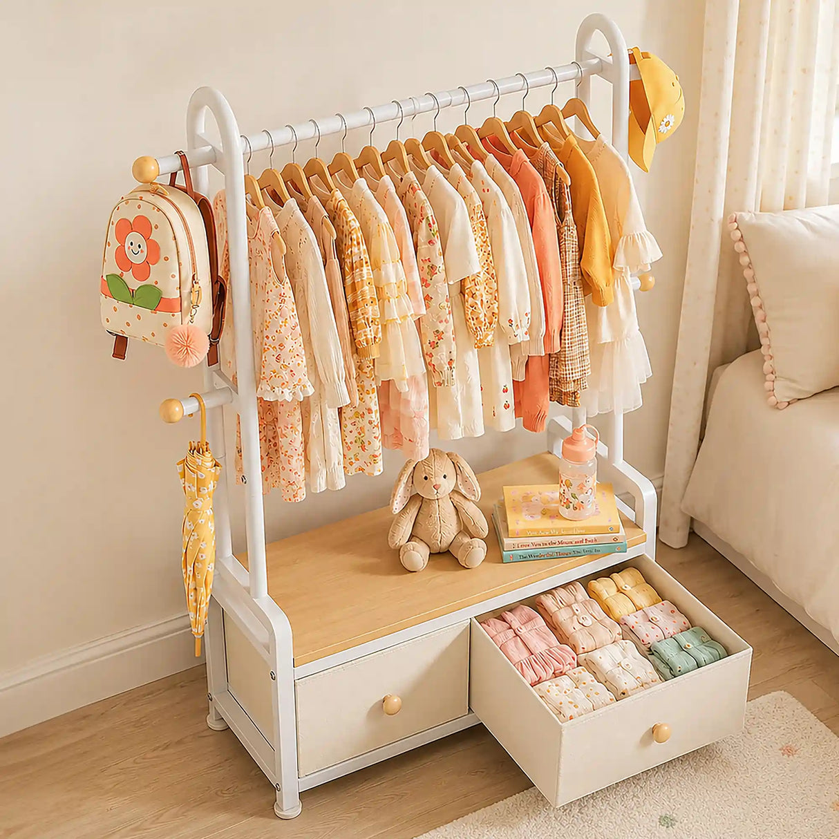 Child Garment Rack#color_White