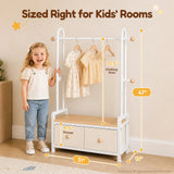 Kids Clothing Rack Size Information#color_White