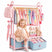 Kids Dress Up Rack with Hooks & Rod#color_Pink