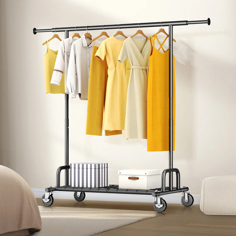 MAXLEAD HOME 525LBS Collapsible Gold Garment Rack
