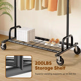 MAXLEAD HOME 525LBS Collapsible Gold Garment Rack
