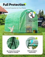 All-around protection for your plants#color_green (with 2 doors)