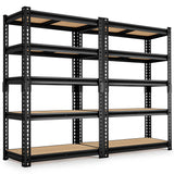 HOKEEPER Industrial Heavy-Duty 5-Tier Adjustable Steel Shelving Unit