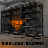 HOKEEPER Industrial Heavy-Duty 5-Tier Adjustable Steel Shelving Unit