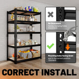 HOKEEPER Industrial Heavy-Duty 5-Tier Adjustable Steel Shelving Unit