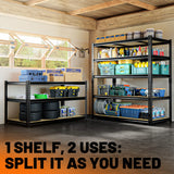 HOKEEPER Industrial Heavy-Duty 5-Tier Adjustable Steel Shelving Unit