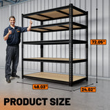 HOKEEPER Industrial Heavy-Duty 5-Tier Adjustable Steel Shelving Unit