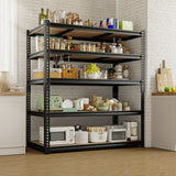 HOKEEPER Industrial Heavy-Duty 5-Tier Adjustable Steel Shelving Unit