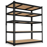 HOKEEPER Industrial Heavy-Duty 5-Tier Adjustable Steel Shelving Unit
