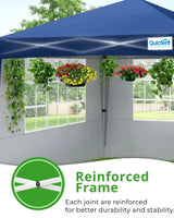navy blue pop up canopy with sides#color_navy blue