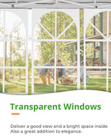 blue transparent window canopy tent#color_navy blue