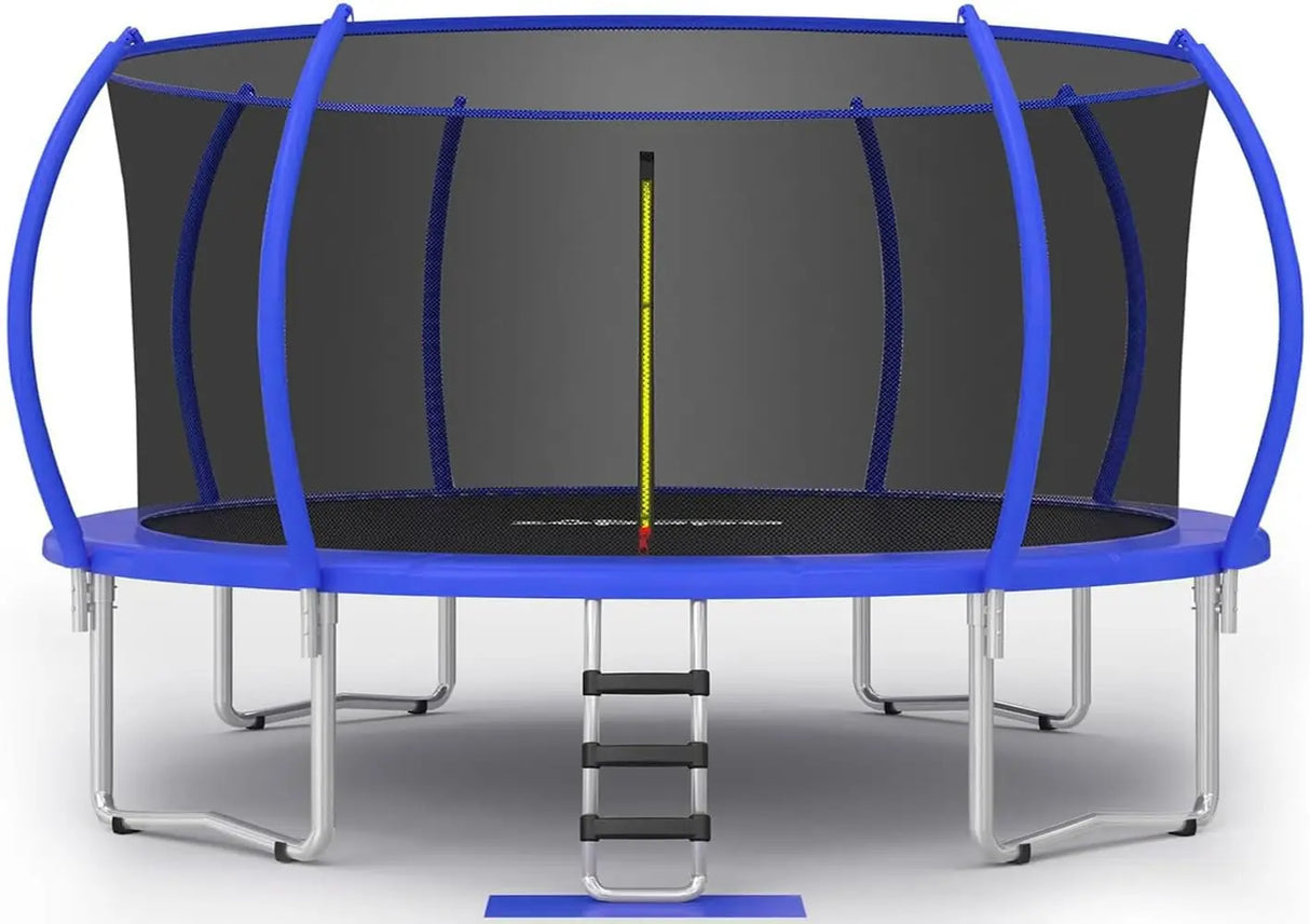 1500LBS No-Gap Design Trampoline with Safety Enclosure Net