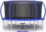 1500LBS No-Gap Design Trampoline with Safety Enclosure Net