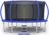 1500LBS No-Gap Design Trampoline with Safety Enclosure Net