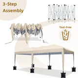 No Side 10x20 Tent Frame#color_beige