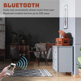 ORCC 10-in-1 Bluetooth Nostalgic Turntable Record Player-Mahogany