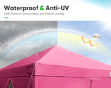 pink 8x8 pop up canopy with sides#color_pink