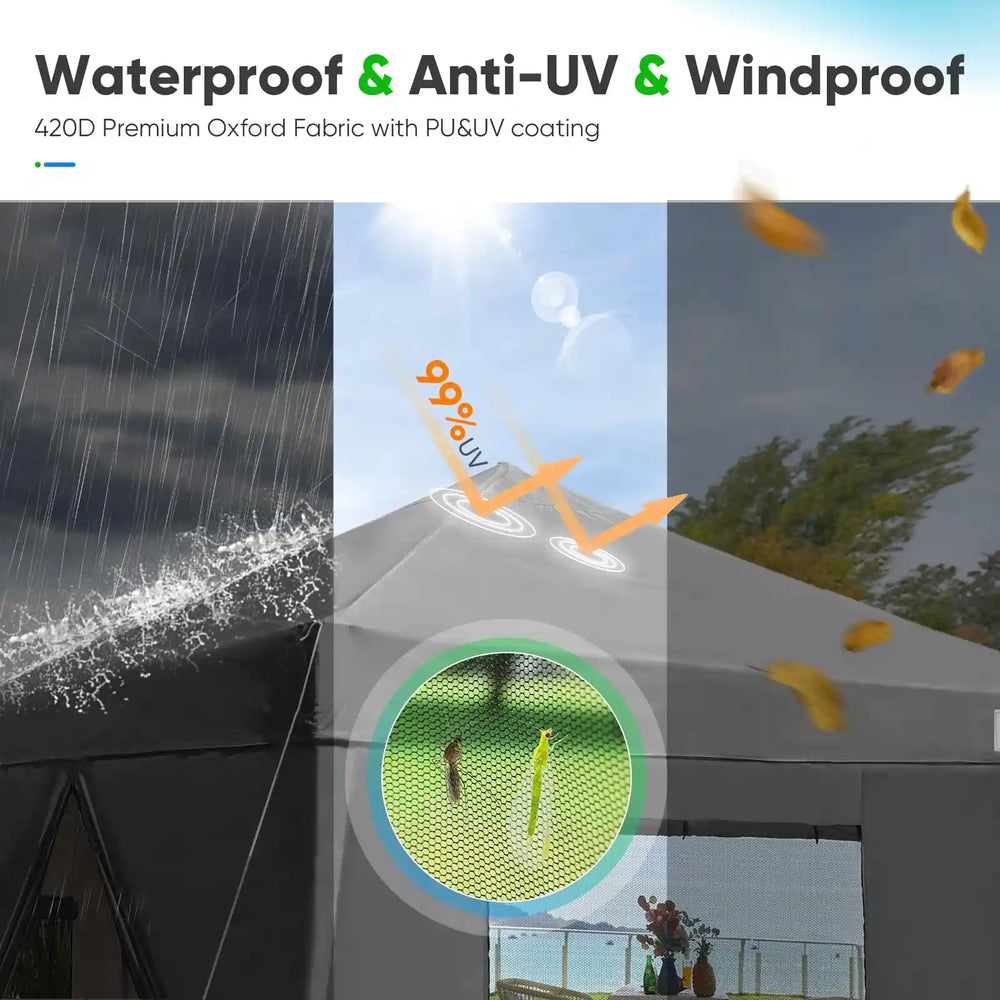 Waterproof, anti-UV and Windproof#color_gray (Upgraded)