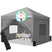 Privacy 8x8 Pop up Canopy Gray#color_gray