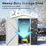 Metal Storage Shed with Combination Lock