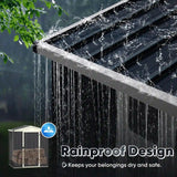 Metal Storage Shed with Combination Lock