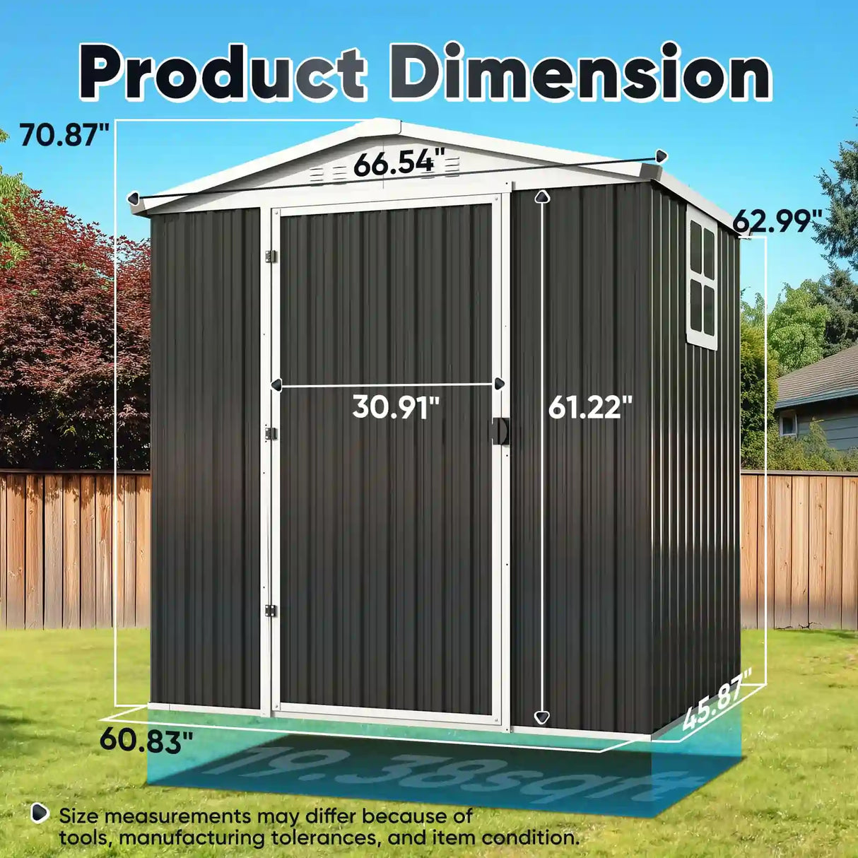 Metal Storage Shed with Combination Lock