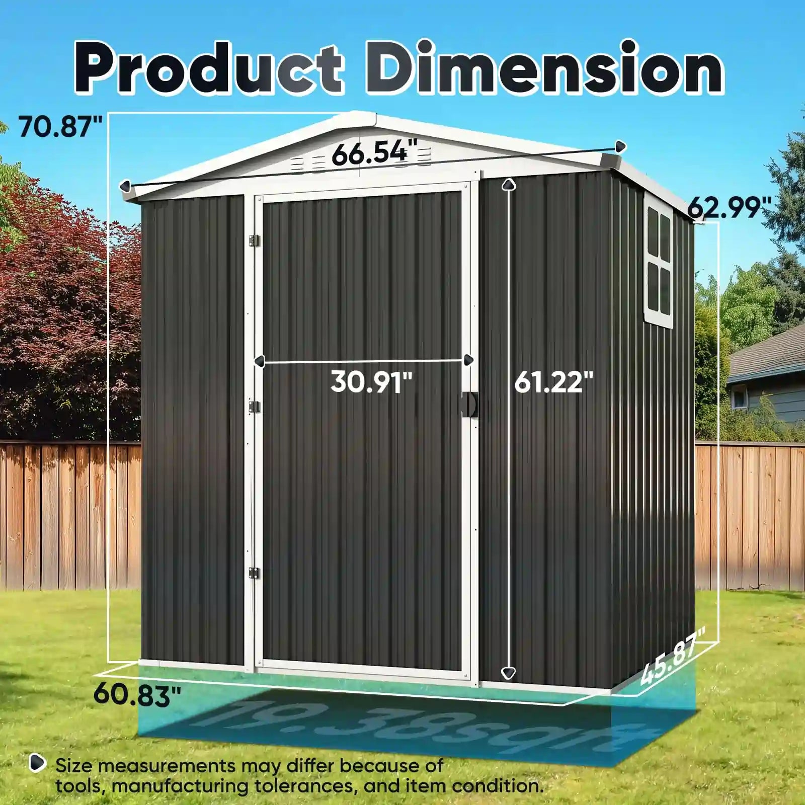 Metal Storage Shed with Combination Lock