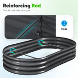 Quictent 6x3x1ft Raised Garden Bed with Self Watering System