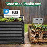 Quictent Raised Garden Bed with Tomato Cage