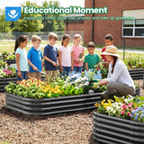 Quictent 8x4x1ft Oval Raised Garden Bed 2PCS