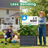 Quictent 8x4x2ft Oval Raised Garden Bed