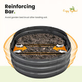 KING BIRD Screwless Dark Grey Raised Garden Bed 4x3x1ft reinforcing bar#size_4x3x1ft (2pcs)
