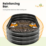 KING BIRD Screwless Dark Grey Raised Garden Bed 6x3x1ft reinforcing bar#size_6x3x1ft (2pcs)