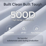 500D high denier oxford cloth#style_10x10 With 1 Sidewall-White