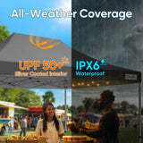 waterproof, UV-resistant, and windproof#style_10x15 No Sidewall-Gray