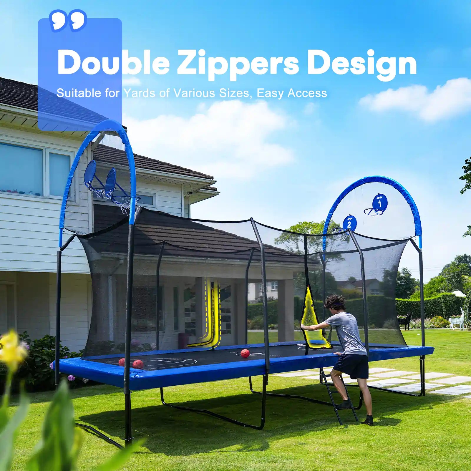 Double Zippers Design