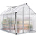 Walk-in Polycarbonate Greenhouse 6X8X6ft Silver