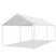 20' x 10' Basic Car Canopy-White#color_white