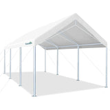 20' x 10' Heavy Duty Car Canopy-White#color_white-10'x20'