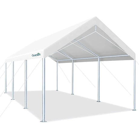 20' x 10' Heavy Duty Car Canopy-White#color_white-10'x20'