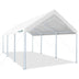 20' x 10' Heavy Duty Car Canopy-White#color_white-10'x20'