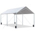 20' x 10' White Car Canopy#color_white